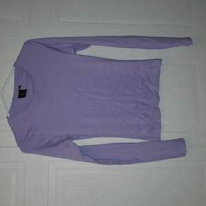 Purple lons sleeves crew neck top
